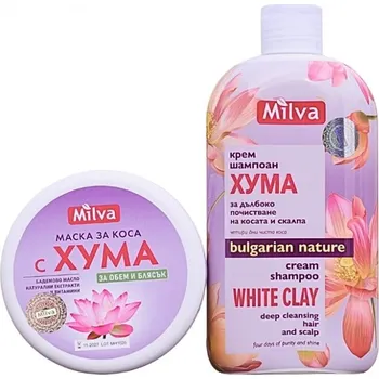 Šampon Milva Huma Duo Hloubkově čisticí a regenerační kúra pro zdravé a objemné vlasy