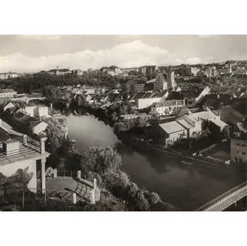 Stará Pohlednice Třebíč (Černobílá fotopohlednice)