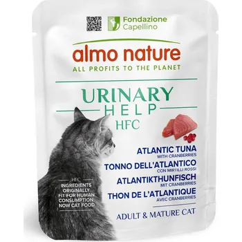 Krmivo pro kočku 24x50g Almo Nature HFC Urinary Help - tuňák atlantský s brusinkami