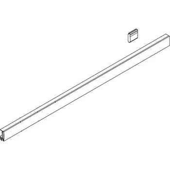Náhradní díl horní profil SAT TEX BB černá NDSATTEXDBBC14100