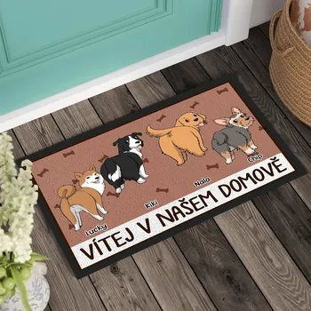 Rohožka Rohožka - Vítej v našem domově 2 - Až 4 psi 40 cm x 60 cm