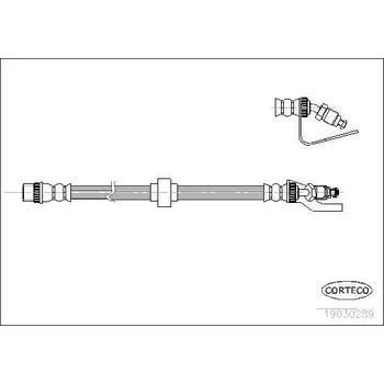 Brzdová hadice Brzdová hadice CORTECO 19030289
