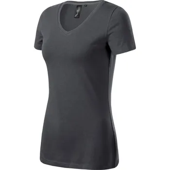 pracovní tričko Malfini Tričko MALFINI ACTION V-NECK dámské light anthracite L