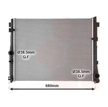 Chladič motoru Chladič, chlazení motoru VAN WEZEL 06012757