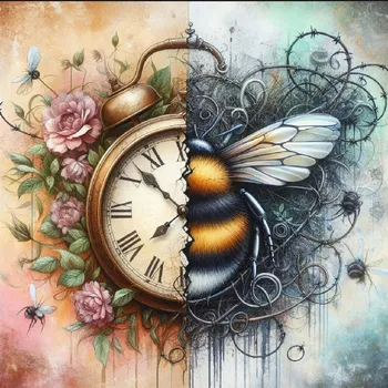 Látkový panel - Ciferník, motýl - MO-90 Velikost: 15x15cm, Materiál: Kočárkovina