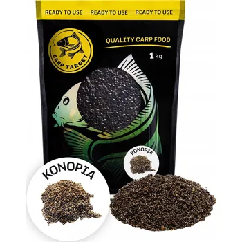 Návnadová surovina Hotová rybářská krmná směs Konopí Fishing Návnada 1 kg Carp Target