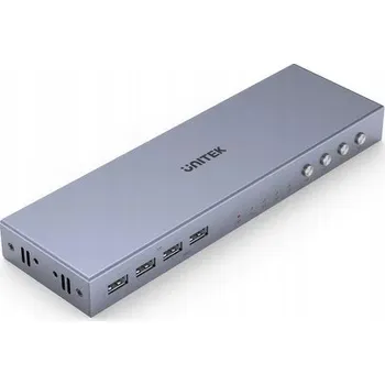 KVM přepínač Unitek KVM přepínač 4K 60Hz HDMI 2.0 4-v-1 + USB (4 zdroje, 1 obrazovka)