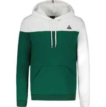 Pánská mikina Pánská tenisová mikina Le Coq Sportif BAH Hoody N°2 SS23 - vert foncé camuset Zelený (XL)