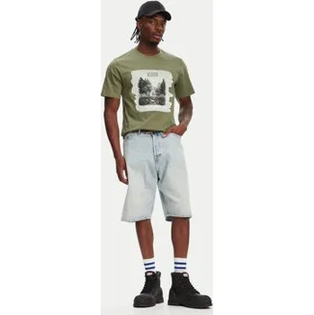 Pánská móda Hunter T-Shirt Duart Graphic HARM0033251 Khaki Regular Fit XL