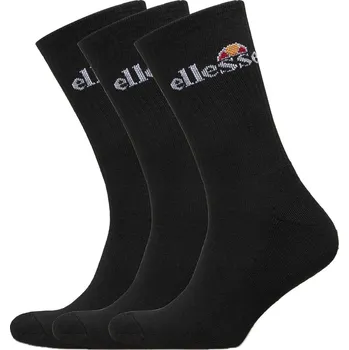 Pánské ponožky Ponožky Ellesse Bisba Sport Sock 3P - black Černý (43-46,5)