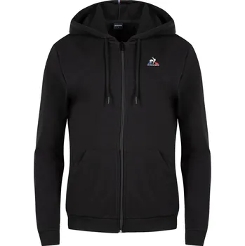 Dámská mikina Dámská tenisová mikina Le Coq Sportif ESS FZ Hoody No.1 W - black Černý (S)