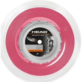 Struna na výplet tenisové rakety Tenisový výplet Head Velocity MLT (200 m) Růžový (1,25 mm)