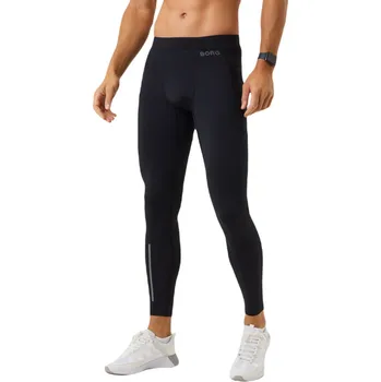 Pánské tenisové tepláky Björn Borg Running Winter Tights Černý (S)
