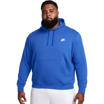 Pánská mikina Pánská tenisová mikina Nike Sportswear Club Fleece Pullover Hoodie - game royal/game royal/white Modrý (XXL)