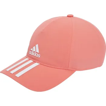Čepice Čepice Adidas Aeroready 3-Stripes Baseball Cap - semi turbo/white/white Růžový (OSFC)