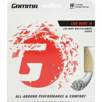 Struna na výplet tenisové rakety Tenisový výplet Gamma Live Wire XP (12,2 m) (1.27 mm)
