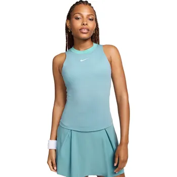 Dámský tenisový top Nike Court Dri-Fit Advantage Modrý (XL)