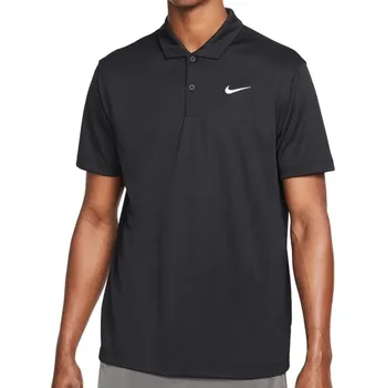 Pánské tričko Pánské tenisové polo tričko Nike Men's Court Dri-Fit Solid Černý (L)