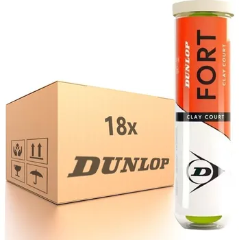 Tenis Karton tenisových míčů Dunlop Fort Clay Court 18 x 4B