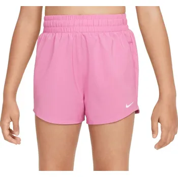 Dívčí kraťasy Dívčí kraťasy Nike Kids Dri-Fit One High-Waisted Woven Training Růžový (XL)