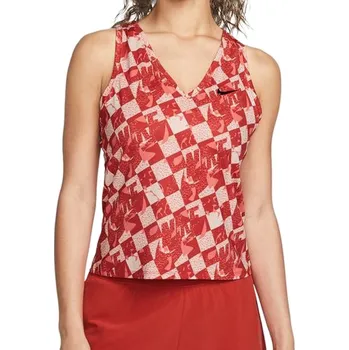 Dámský tenisový top Nike Court Dri-Fit Fall Victory Tank - cinnabar/black Červený (M)