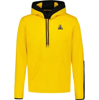 Pánská mikina Pánská tenisová mikina Le Coq Sportif TECH Hoody N°1 SS23 - lemon chrome Žlutý (XXL)