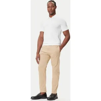 Pánské tričko HUGO Polokošile San Peter-CV 50536672 Écru Regular Fit XXL