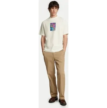 Selected Homme T-Shirt Will 16097225 Écru Relaxed Fit L