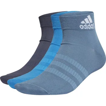 Pánské ponožky Ponožky Adidas Light Ankle 3PP - altered blue/bright blue/shadow navy Modrý (31-33)