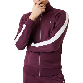 Pánská mikina Pánská tenisová mikina Björn Borg Ace Track Jacket - grape wine Fialový (XXL)