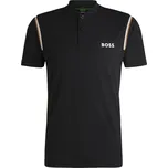 Pánské tenisové polo tričko BOSS Pariq MB Černý (S)