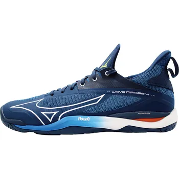 Pánská sálová obuv Pánská obuv na badminton/squash Mizuno Wave Mirage 4 - dark denim/white/scarlet ibis (46)
