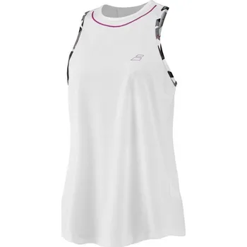 Dámský tenisový top Babolat Aero Tank Top Woman - white/white Bílý (M)