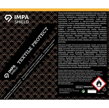 IMPASHIELD impregnace textilu a čalounění - Textile Protect - 500 ml