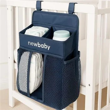 Dětská postýlka NEW BABY Organizér na postýlku TinyTidy modrý