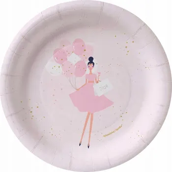 Talíř Talířky Miss Champagne, průměr 20 cm, 8 ks / Veverka a společnost