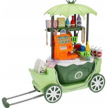 Hra na obchod SUPERMARKET HRAČKA pro DĚTI, obchod s PŘÍSLUŠENSTVÍM, kufřík MEGA CREATIVE