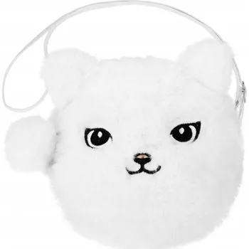 Dětská kabelka Starpak bílá plyšová přes rameno pro holky