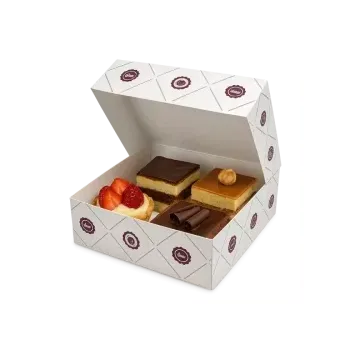 Krabice na pečivo Svatební krabička - SE VZOREM 26 x 26 cm