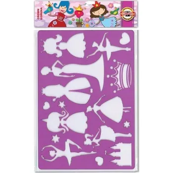 ŠABLONA NA MALOVÁNÍ VZORNÍK KREATIVNÍ PRO DĚTI ŠABLONA KORUNA PEVNÁ