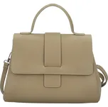 Dámská kožená kabelka do ruky taupe - Delami Vera Pelle Lauren taupe