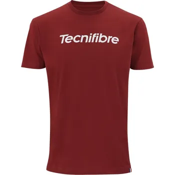Pánské tričko Chlapecká trička Tecnifibre Club Cotton Tee - cardinal Červený (S)