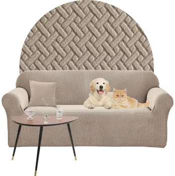 Napínací potah Domidekor Potah na pohovku béžový