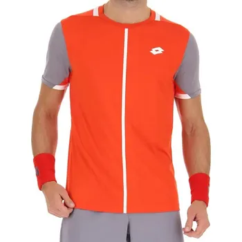 Pánské tričko Pánské tričko Lotto Top IV Tee - red poppy/quicksilver Červený (S)