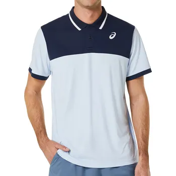 Pánské tričko Pánské tenisové polo tričko Asics Court - soft sky/midnight Modrý (XL)