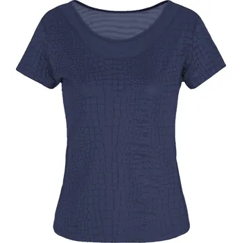 Dámské tričko Dámské tričko EA7 Woman Jersey - fancy navy blue Modrý (XS)