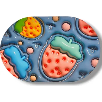 Prostěradlo Protiskluzová podložka / kobereček pro děti, barevná do koupelny - TRUSK