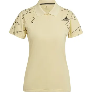Dámské tričko Dámské polo tričko Adidas Club Tennis Graphic - almost yellow Žlutý (XS)