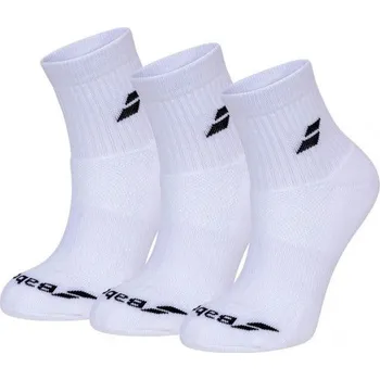 Pánské oblečení Ponožky Babolat Quarter 3 Pairs Pack Socks Bílý (47-50)