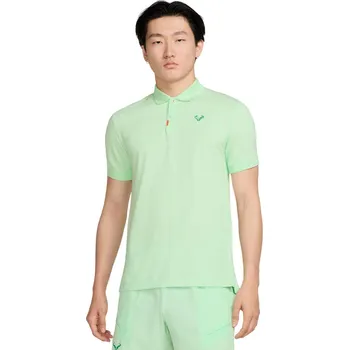 Pánské tričko Pánské tenisové polo tričko Nike Rafa Slim Zelený (XXL)
